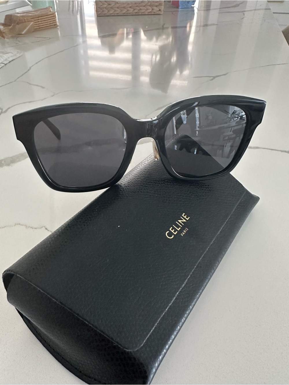 Celine Black Oversized Women's Sunglasses